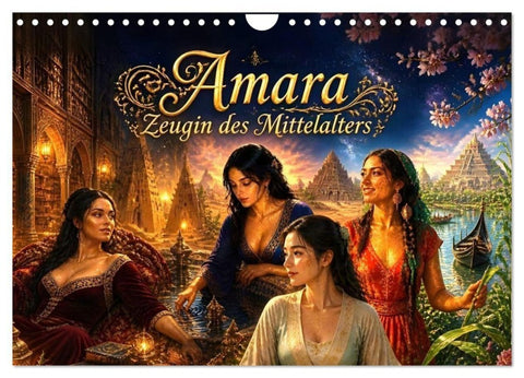 Amara - Zeugin des Mittelalters (Wandkalender 2027 DIN A4 quer), CALVENDO Monatskalender