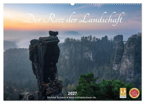 Der Reiz der Landschaft (Wandkalender 2027 DIN A2 quer), CALVENDO Monatskalender