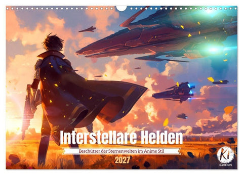 Interstellare Helden (Wandkalender 2027 DIN A3 quer), CALVENDO Monatskalender