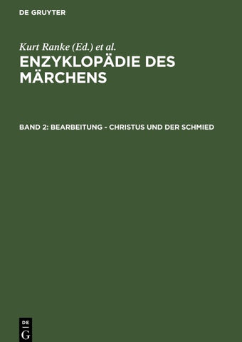 Enzyklopädie des Märchens / Bearbeitung - Christus und der Schmied