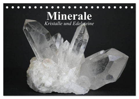 Minerale. Kristalle und Edelsteine (Tischkalender 2026 DIN A5 quer), CALVENDO Monatskalender