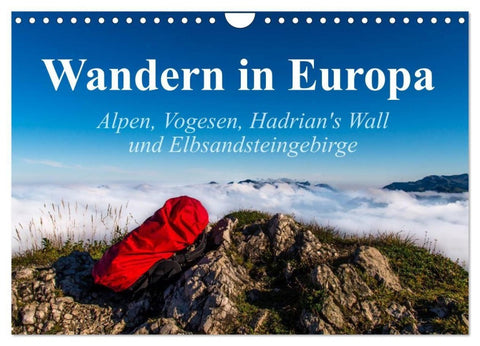 Wandern in Europa (Wandkalender 2027 DIN A4 quer), CALVENDO Monatskalender