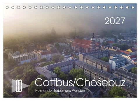 Cottbus/Chósebuz (Tischkalender 2027 DIN A5 quer), CALVENDO Monatskalender