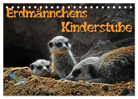 Erdmännchens Kinderstube (Tischkalender 2026 DIN A5 quer), CALVENDO Monatskalender