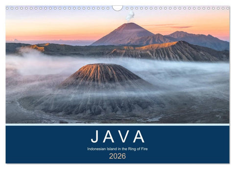 Java, Indonesian Island in the Ring of Fire (Wall Calendar 2026 DIN A3 landscape), CALVENDO 12 Month Wall Calendar