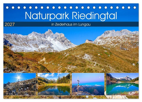 Naturpark Riedingtal (Tischkalender 2027 DIN A5 quer), CALVENDO Monatskalender
