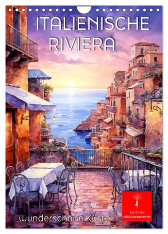 Italienische Riviera - wunderschöne Küste (Wandkalender 2027 DIN A4 hoch), CALVENDO Monatskalender