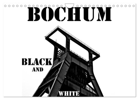 Bochum Black and White (Wandkalender 2026 DIN A4 quer), CALVENDO Monatskalender