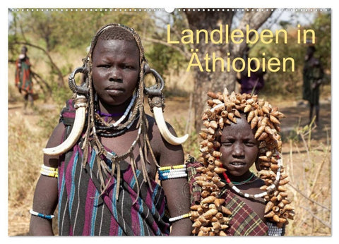 Landleben in Äthiopien (Wandkalender 2027 DIN A2 quer), CALVENDO Monatskalender