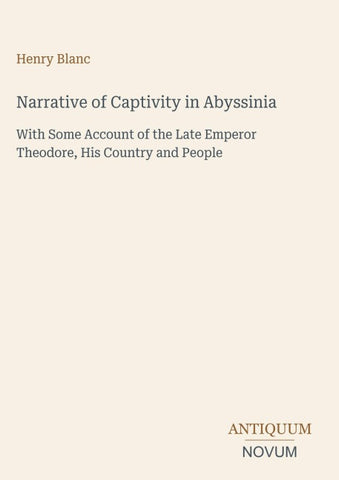 Narrative of Captivity in Abyssinia