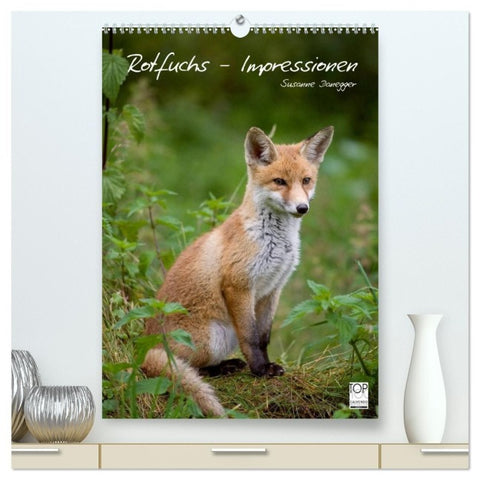 Rotfuchs - Impressionen (hochwertiger Premium Wandkalender 2027 DIN A2 hoch), Kunstdruck in Hochglanz
