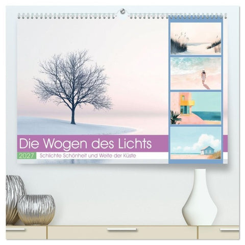 Die Wogen des Lichts (hochwertiger Premium Wandkalender 2027 DIN A2 quer), Kunstdruck in Hochglanz