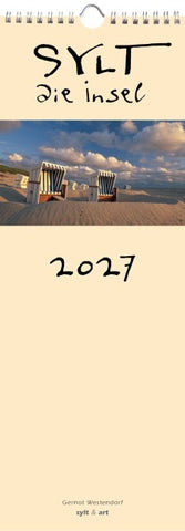 Sylt-die Insel 2027 Streifenkalender