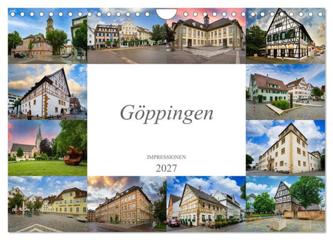 Göppingen Impressionen (Wandkalender 2027 DIN A4 quer), CALVENDO Monatskalender