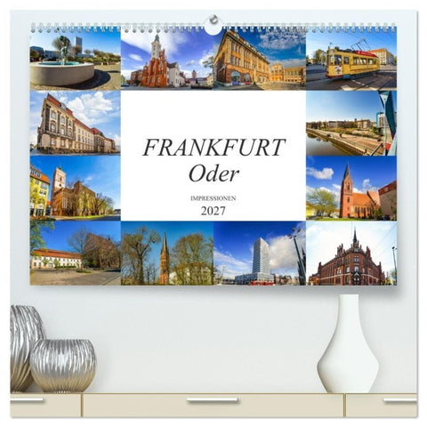 Frankfurt Oder Impressionen (hochwertiger Premium Wandkalender 2027 DIN A2 quer), Kunstdruck in Hochglanz