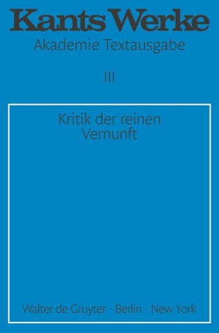 Kritik der reinen Vernunft