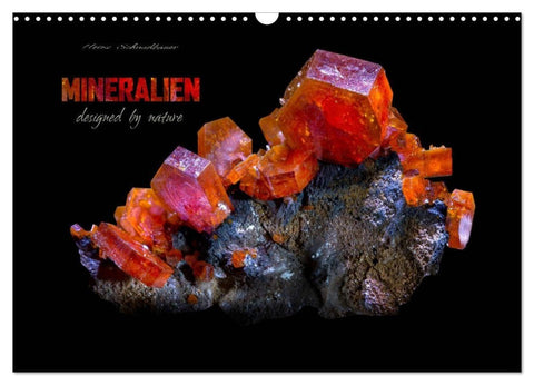 MINERALIEN designed by nature (Wandkalender 2027 DIN A3 quer), CALVENDO Monatskalender
