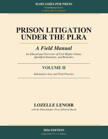 Prison Litigation Under the PLRA