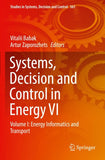 Systems, Decision and Control in Energy VI