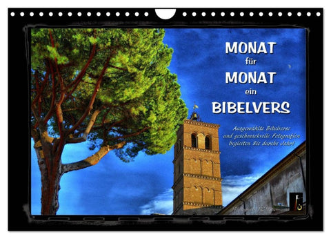 Monat für Monat ein Bibelvers (Wandkalender 2026 DIN A4 quer), CALVENDO Monatskalender