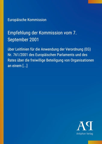 Empfehlung der Kommission vom 7. September 2001
