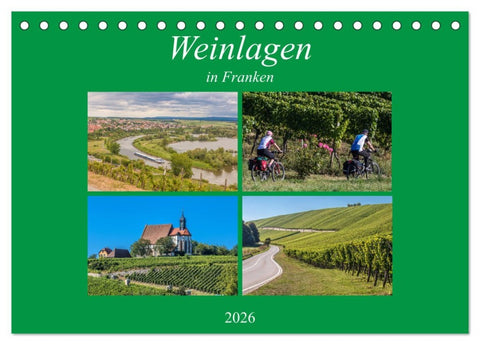 Weinlagen in Franken (Tischkalender 2026 DIN A5 quer), CALVENDO Monatskalender