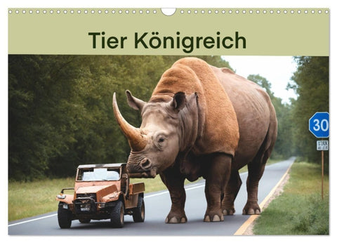 Tier Königreich (Wandkalender 2027 DIN A3 quer), CALVENDO Monatskalender
