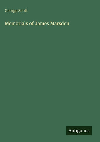 Memorials of James Marsden
