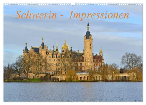 Schwerin - Impressionen (Wandkalender 2027 DIN A2 quer), CALVENDO Monatskalender