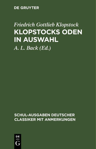 Klopstocks Oden in Auswahl
