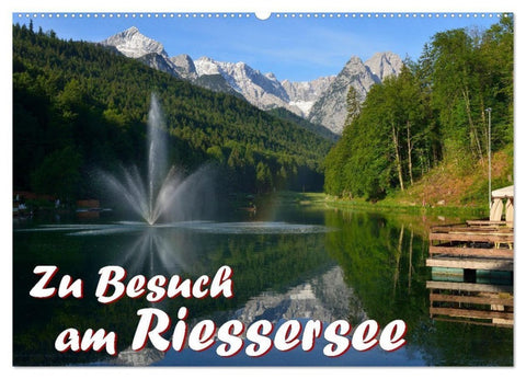 Zu Besuch am Riessersee (Wandkalender 2027 DIN A2 quer), CALVENDO Monatskalender
