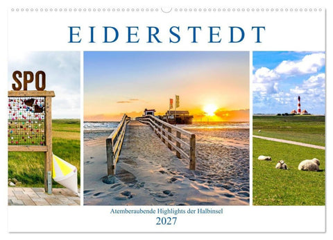 EIDERSTEDT-HIGHLIGHTS (Wandkalender 2027 DIN A2 quer), CALVENDO Monatskalender