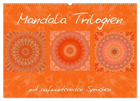 Mandala Trilogien (Wandkalender 2026 DIN A2 quer), CALVENDO Monatskalender