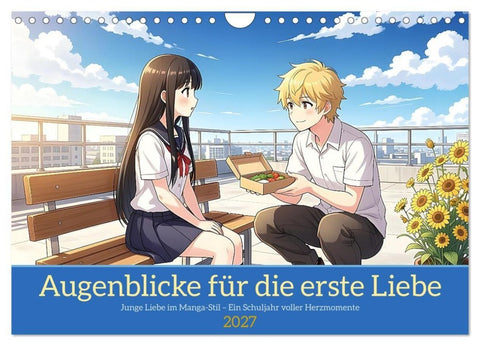 Augenblicke für die erste Liebe (Wandkalender 2027 DIN A4 quer), CALVENDO Monatskalender