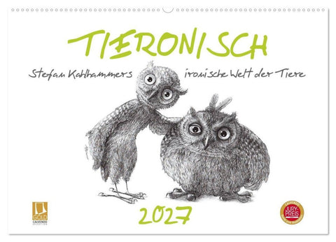 TIERONISCH (Wandkalender 2027 DIN A2 quer), CALVENDO Monatskalender