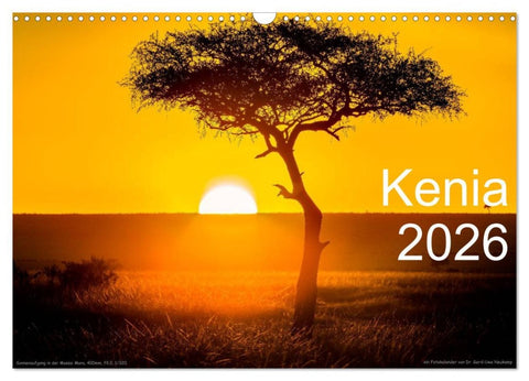 Kenia 2026 (Wandkalender 2026 DIN A3 quer), CALVENDO Monatskalender