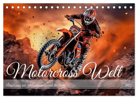 Motorcross Welt (Tischkalender 2027 DIN A5 quer), CALVENDO Monatskalender