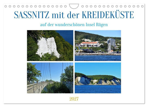Sassnitz mit der Kreideküste (Wandkalender 2027 DIN A4 quer), CALVENDO Monatskalender