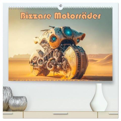 Bizzare Motorräder (hochwertiger Premium Wandkalender 2027 DIN A2 quer), Kunstdruck in Hochglanz
