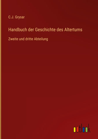 Handbuch der Geschichte des Altertums