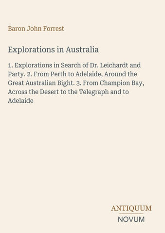 Explorations in Australia