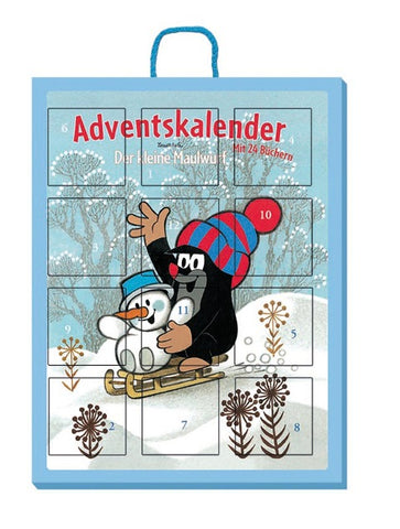 TRÖTSCH - Adventskalender "Der kleine Maulwurf" | Weihnachtskalender mit 24 Beschäftigungsbüchern