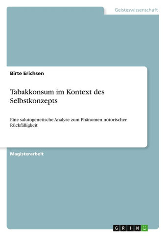 Tabakkonsum im Kontext des Selbstkonzepts