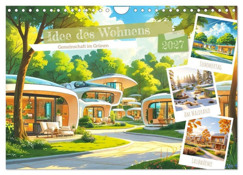 Idee des Wohnens (Wandkalender 2027 DIN A4 quer), CALVENDO Monatskalender