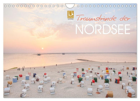 Traumstrände der Nordsee (Wandkalender 2026 DIN A4 quer), CALVENDO Monatskalender