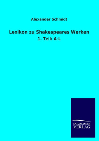 Lexikon zu Shakespeares Werken