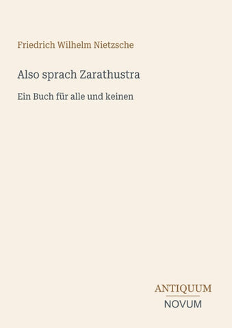 Also sprach Zarathustra