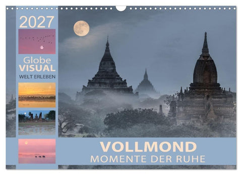 Vollmond - Momente der Ruhe (Wandkalender 2027 DIN A3 quer), CALVENDO Monatskalender