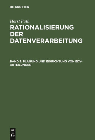 Planung und Einrichtung von EDV-Abteilungen