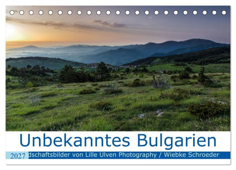 Unbekanntes Bulgarien (Tischkalender 2027 DIN A5 quer), CALVENDO Monatskalender